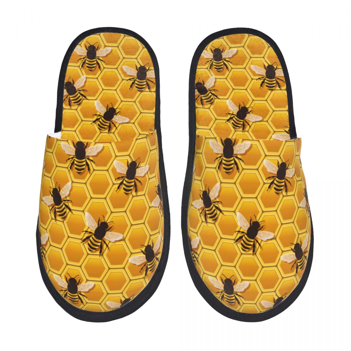Spa & Wellness Hotel Paradiso - Custom Honeycomb Bees Pattern Comfort Scuff