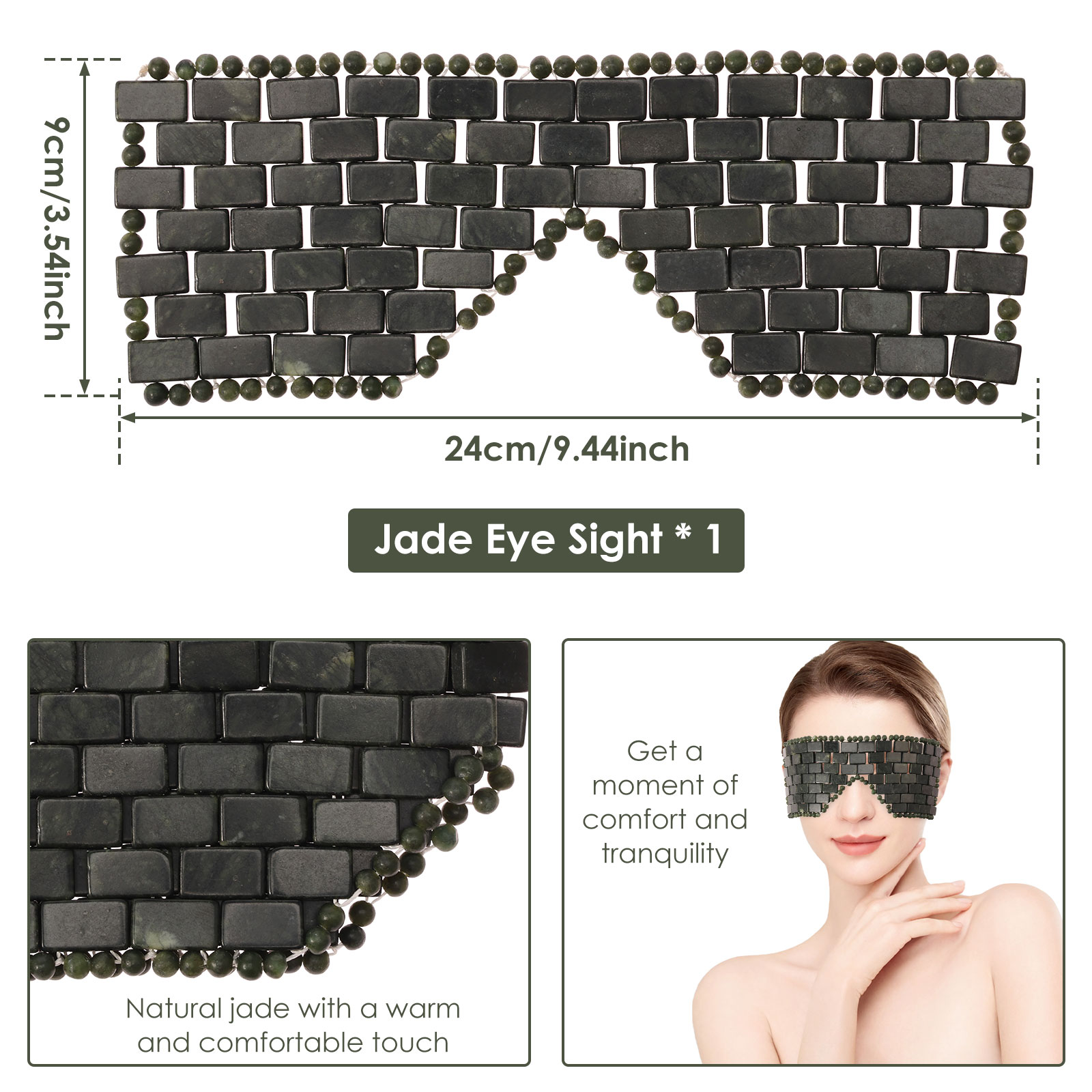Jade Eye Mask Portable Jade St - Spa Y Wellness recensie en prijs